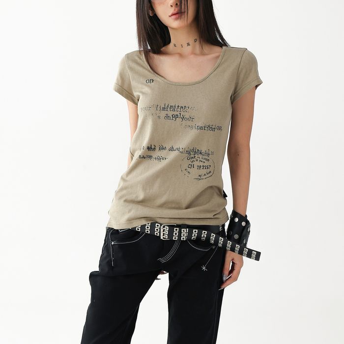 タイポグラフィプリント Tシャツ 10145