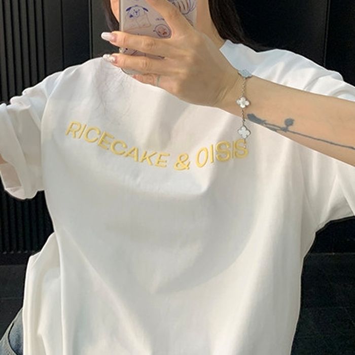 フロントロゴ刺繍 Tシャツ 10173