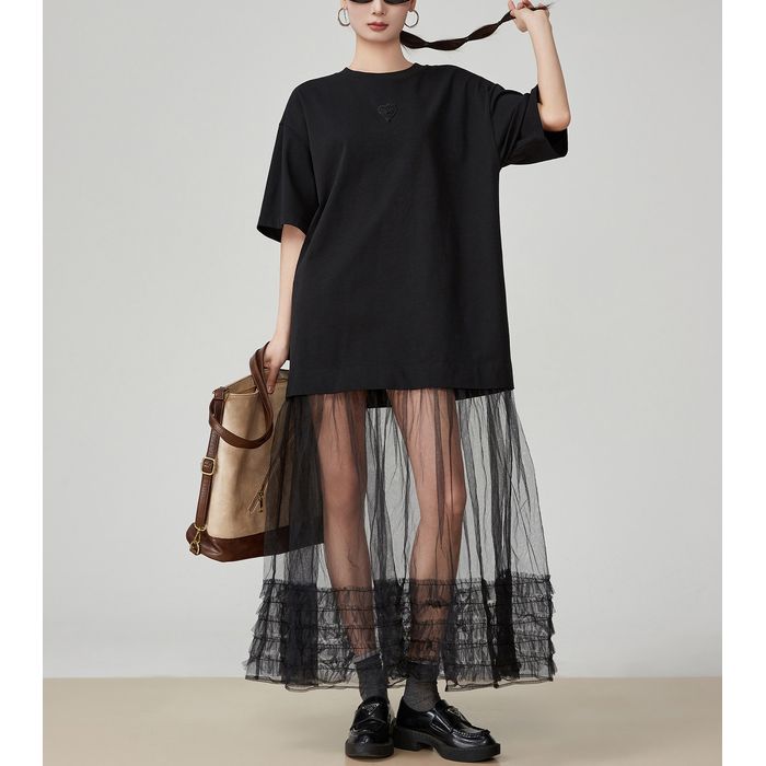 シア―スカート ドッキングワンピース 10122