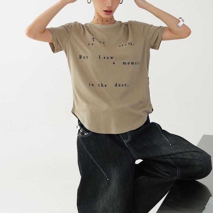 フロントレタリング Tシャツ 10138