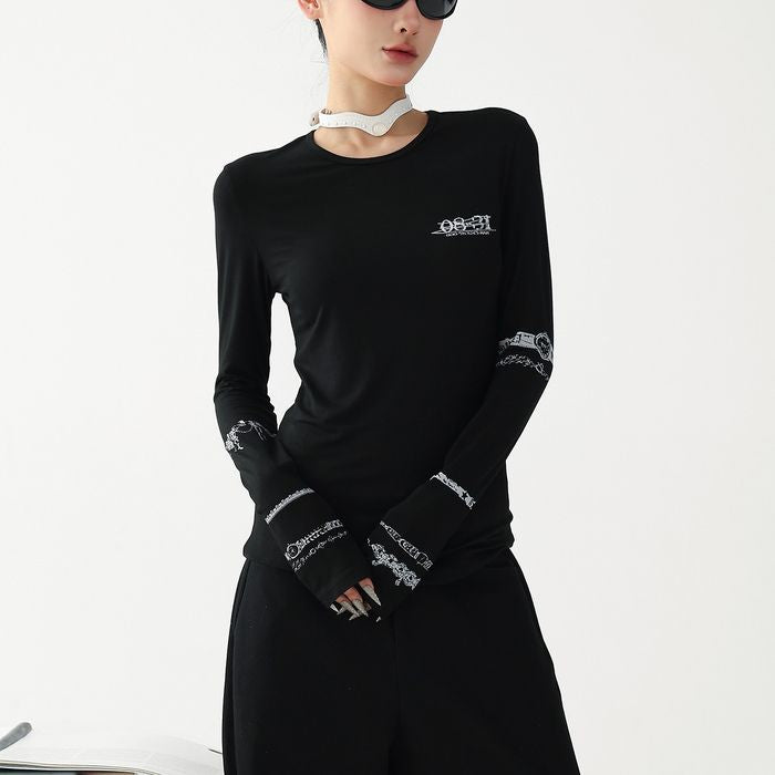 ブレスレットグラフィック 長袖Tシャツ 10140