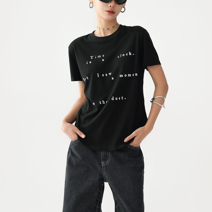 フロントレタリング Tシャツ 10138