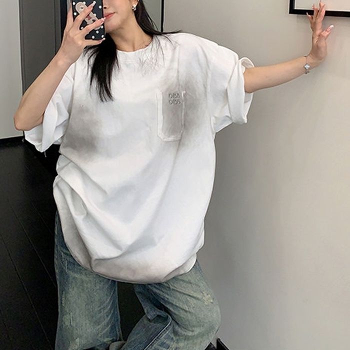 ユーズド風 オーバーサイズ Tシャツ 10175