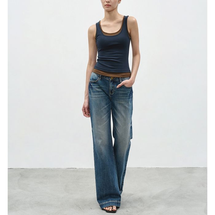 レイヤードデザイン タンクトップ 10131