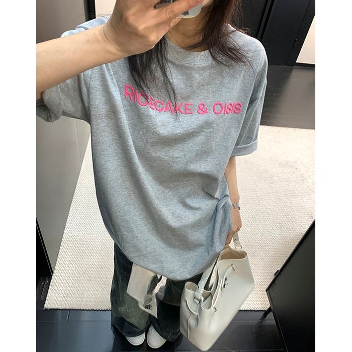 フロントロゴ刺繍 Tシャツ 10173