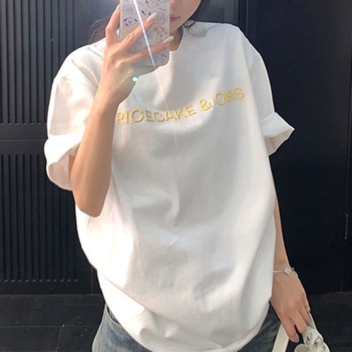 フロントロゴ刺繍 Tシャツ 10173