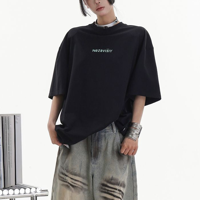 ロゴプリント オーバーサイズTシャツ 10195