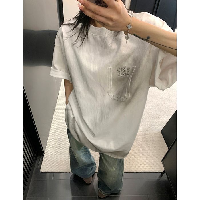 ユーズド風 オーバーサイズ Tシャツ 10175