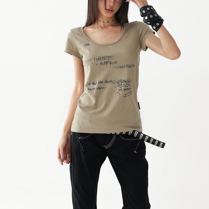 タイポグラフィプリント Tシャツ 10145
