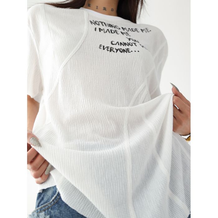 プリント オーバーサイズ Tシャツ 10142