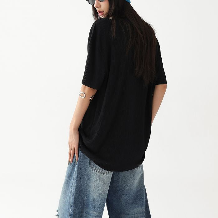 プリント オーバーサイズ Tシャツ 10142