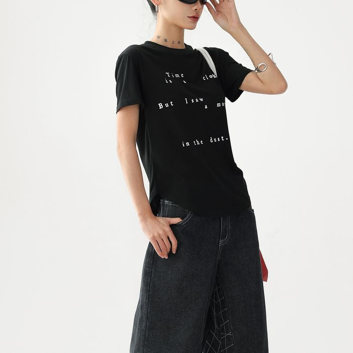フロントレタリング Tシャツ 10138