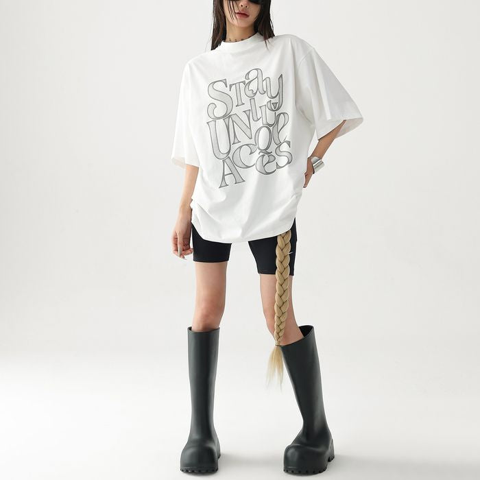 グラフィックロゴ オーバーサイズ Tシャツ 10139