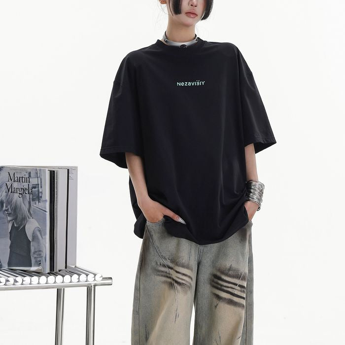 ロゴプリント オーバーサイズTシャツ 10195
