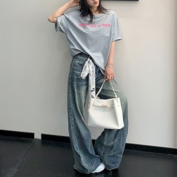 フロントロゴ刺繍 Tシャツ 10173