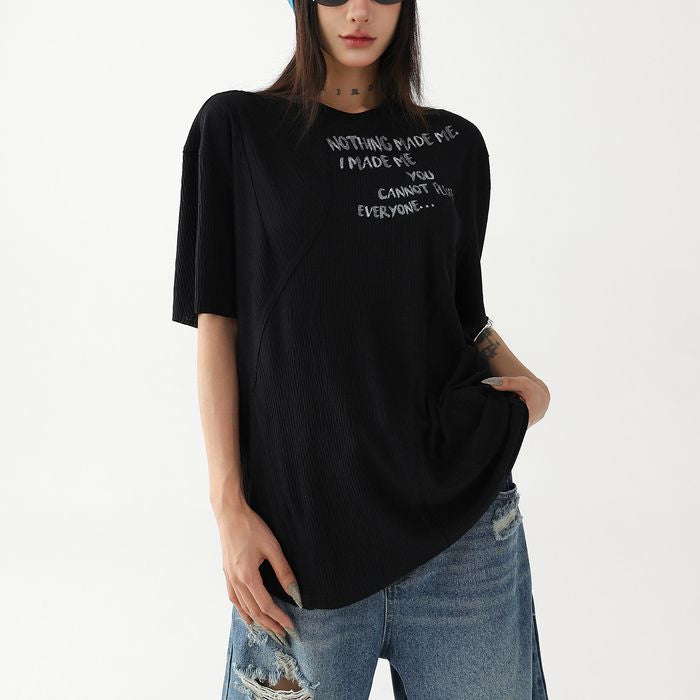 プリント オーバーサイズ Tシャツ 10142