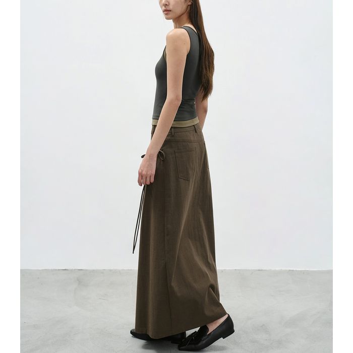 ラップデザイン ロングスカート 10130