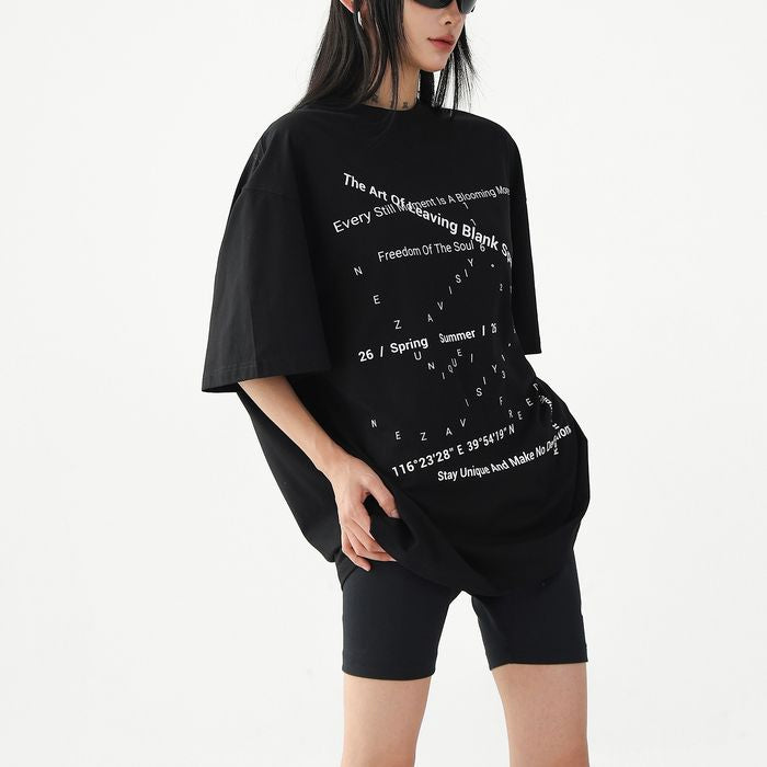 グラフィックレタリング オーバーサイズTシャツ 10202