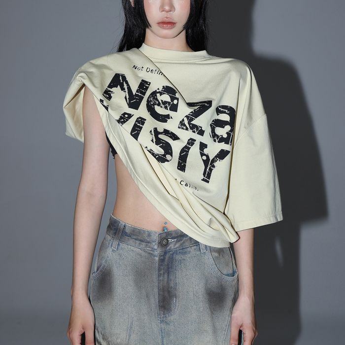 ロゴプリント オーバーサイズTシャツ 10195