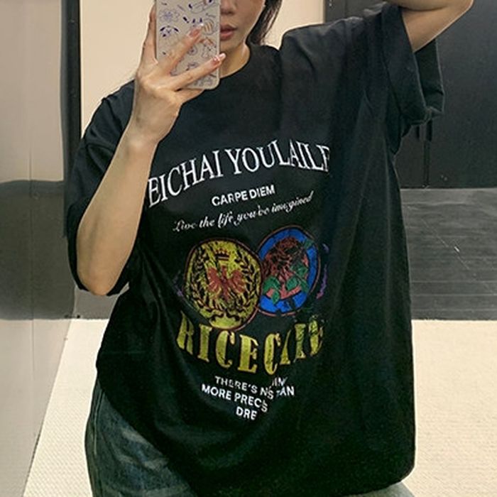グラフィックロゴ Tシャツ 10174