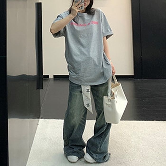 フロントロゴ刺繍 Tシャツ 10173