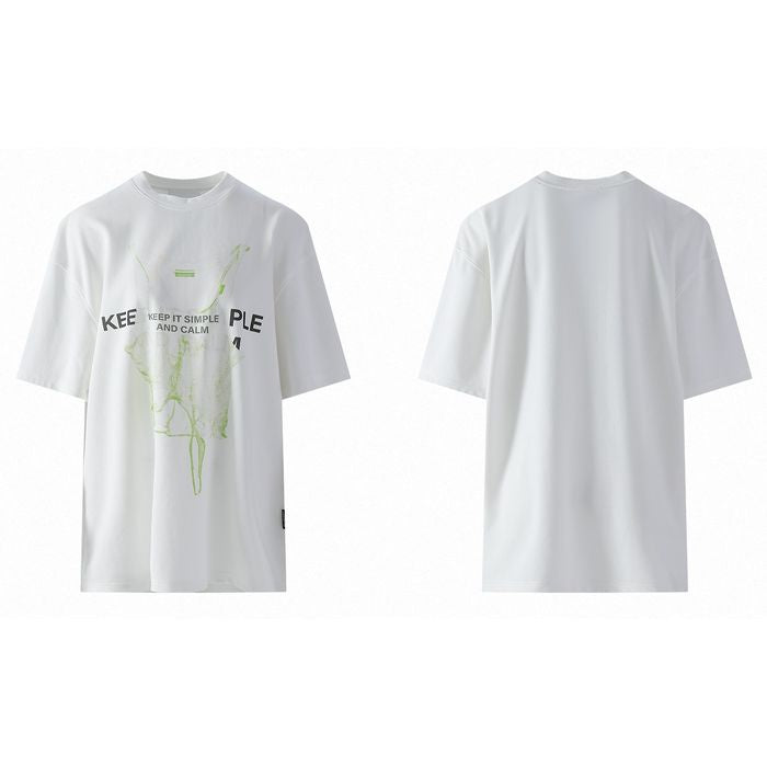 ネオンカラーグラフィック オーバーサイズ Tシャツ 10141