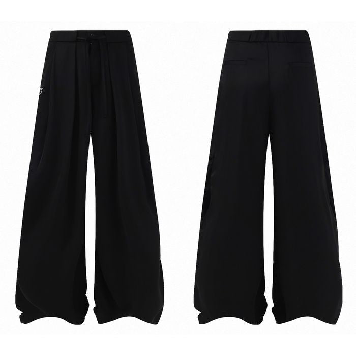 タック入り ドローストリング ワイドパンツ 10234