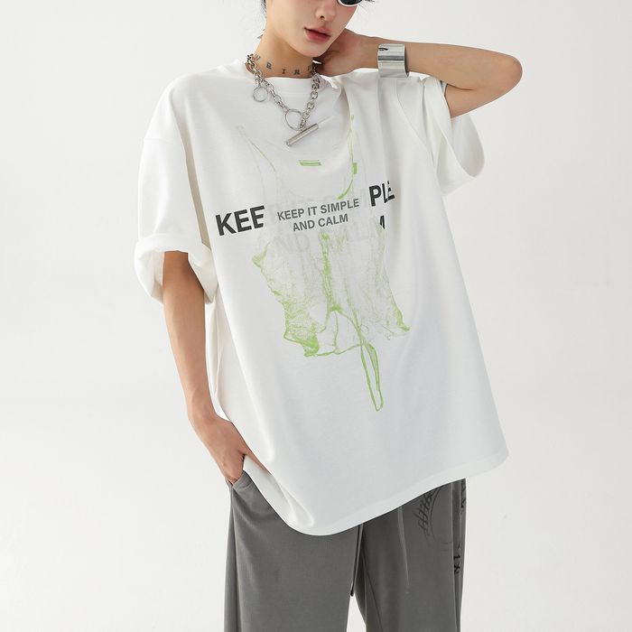 ネオンカラーグラフィック オーバーサイズ Tシャツ 10141