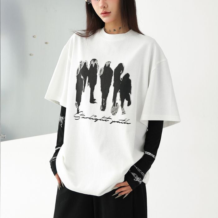 ブレスレットグラフィック 長袖Tシャツ 10140