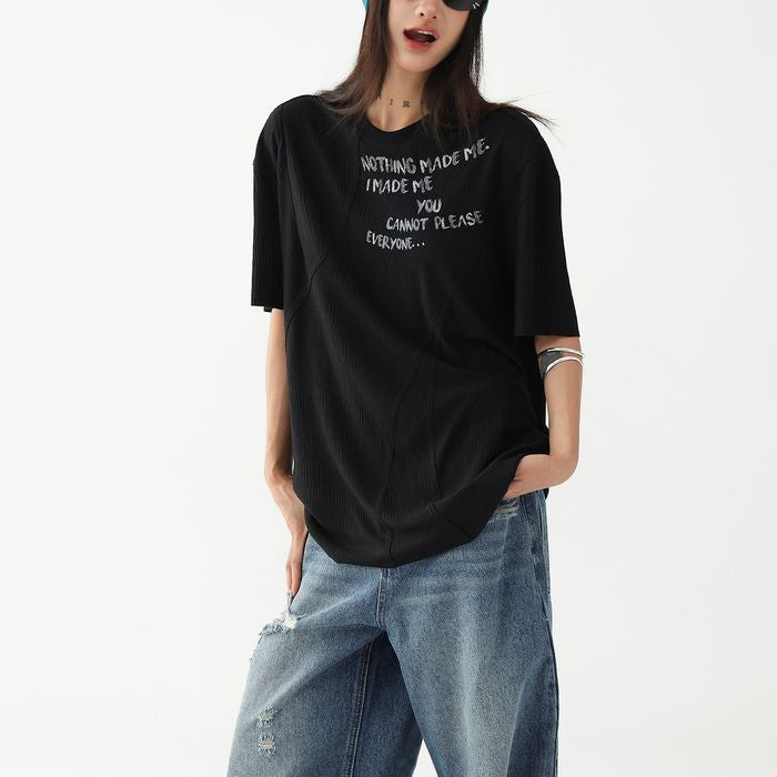 プリント オーバーサイズ Tシャツ 10142