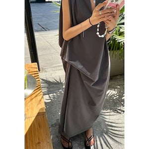 ノースリーブロングワンピース 10190
