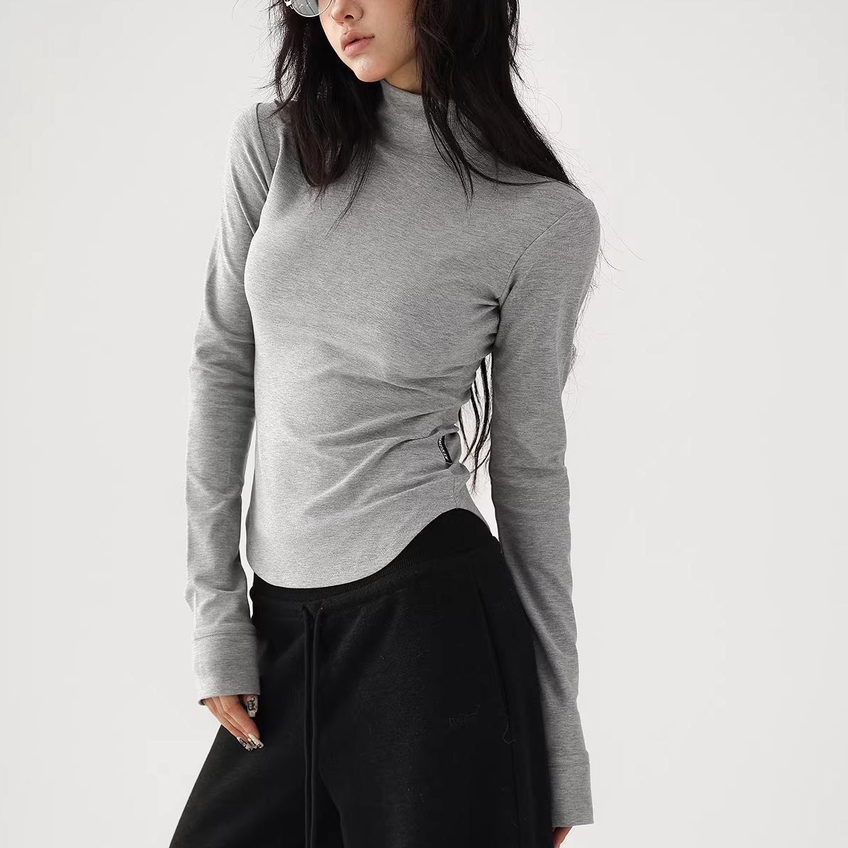 ハイネック プルオーバー 10045