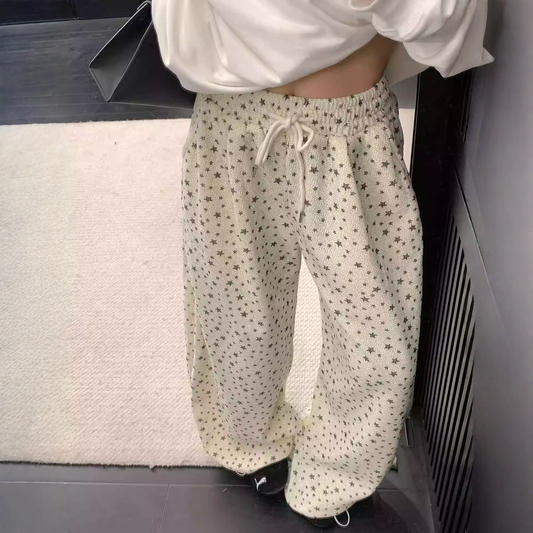 スタープリント ワイドパンツ 10116